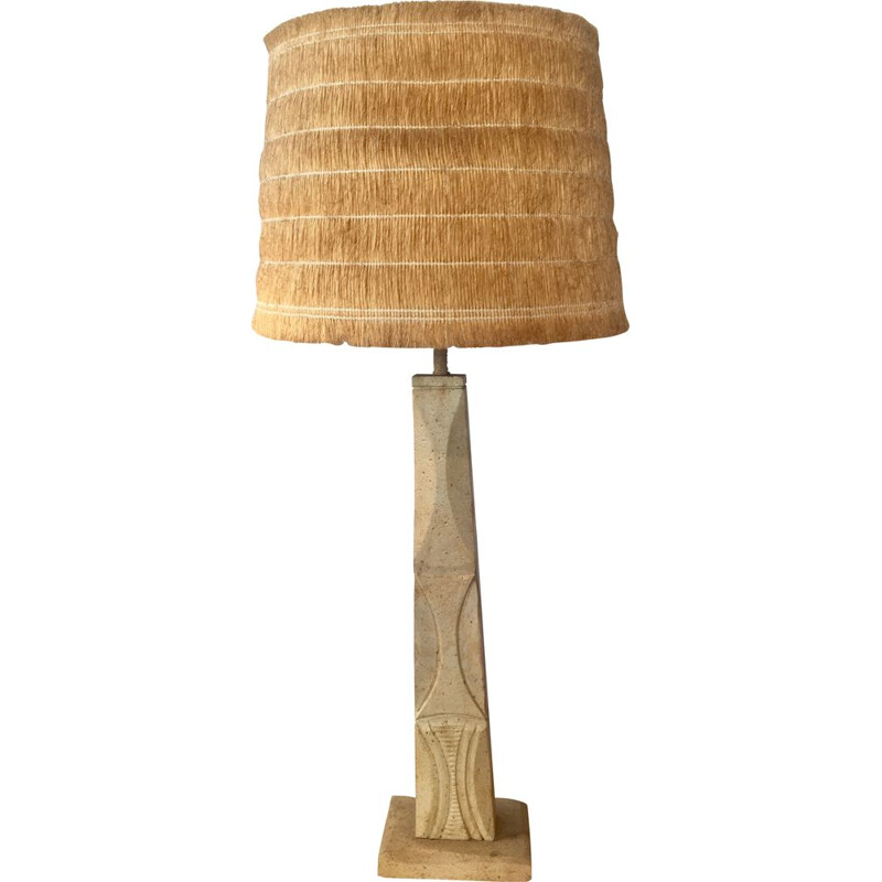 Vintage travertine lamp Italian 