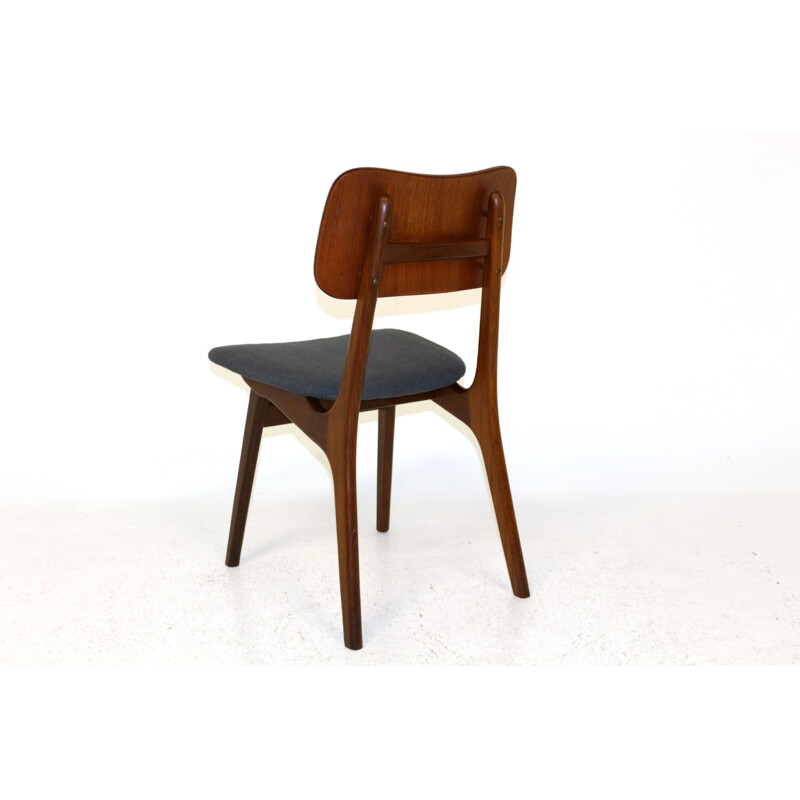 Set of 4 vintage chairs Knud Faerch, Slagelse Møbelfabrik, Denmark, 1960