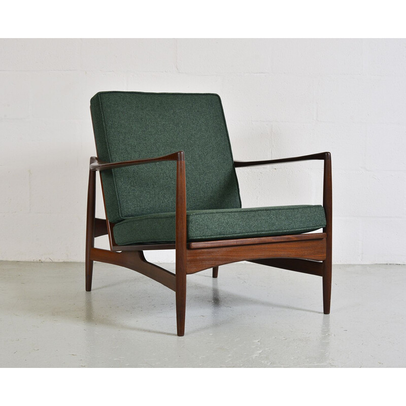 Vintage Range Afrormosia Model 6245 Teak Lounge Occasional Chair Ib Kofod Larsen G Plan E.Gomme Danish 1960s