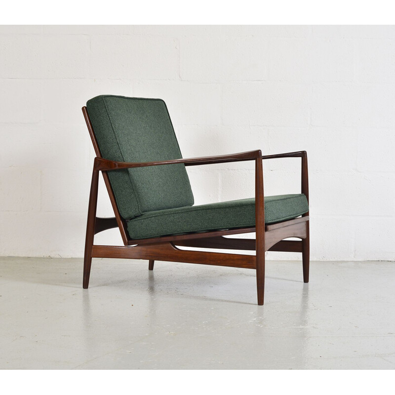 Vintage Range Afrormosia Model 6245 Teak Lounge Occasional Chair Ib Kofod Larsen G Plan E.Gomme Danish 1960s