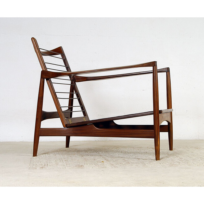 Vintage Range Afrormosia Model 6245 Teak Lounge Occasional Chair Ib Kofod Larsen G Plan E.Gomme Danish 1960s