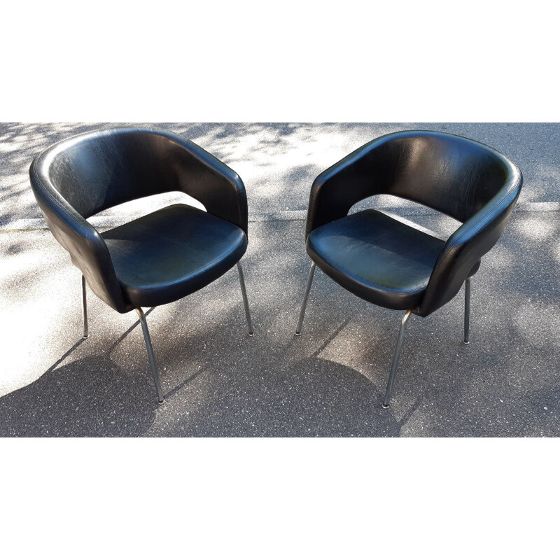 Pair of Vintage conference armchairs 1960