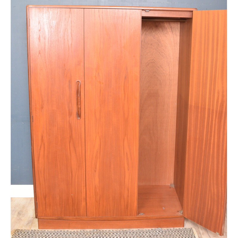 Vintage three doors teak cabinet restored G Plan Fresco by Viktor Wilkins 1960