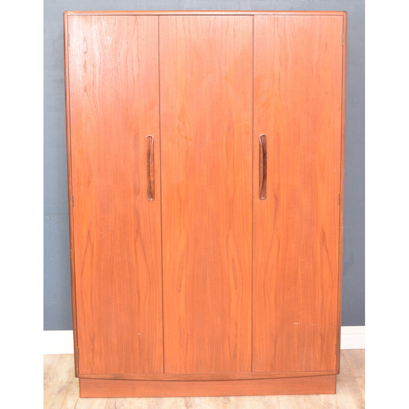 Vintage three doors teak cabinet restored G Plan Fresco by Viktor Wilkins 1960