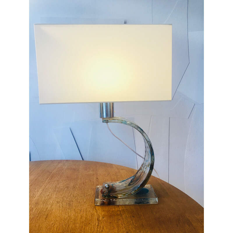 Lampe vintage verre murano