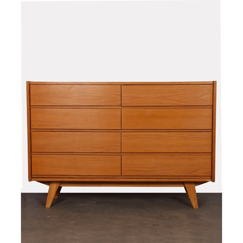 Vintage wooden chest of drawers by Jiri Jiroutek, model U-453, 1960