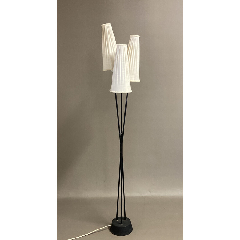 Vintage metal floor lamp 1950