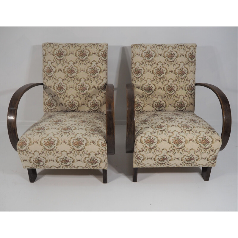 Paire de fauteuils vintage de Thonet 1950