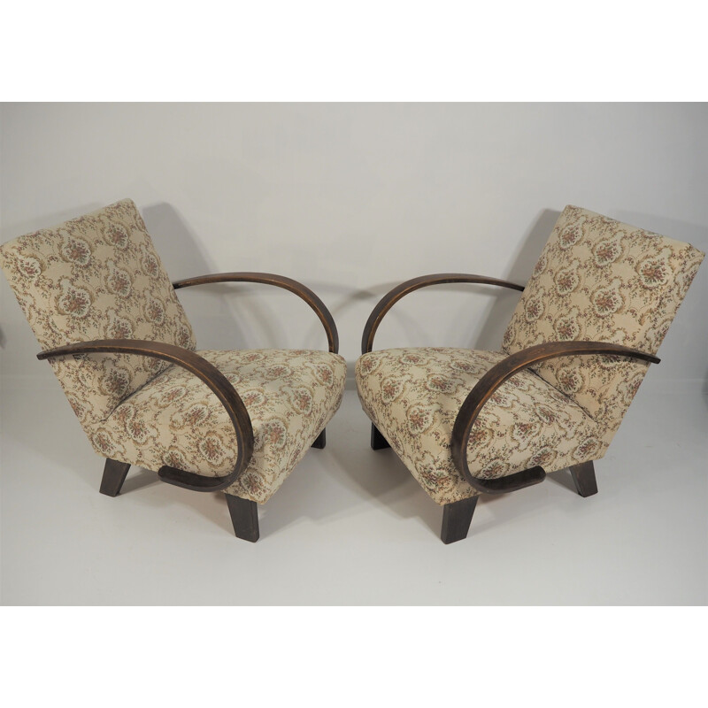 Pair of Vintage Armchairs by Thonet, 1950s