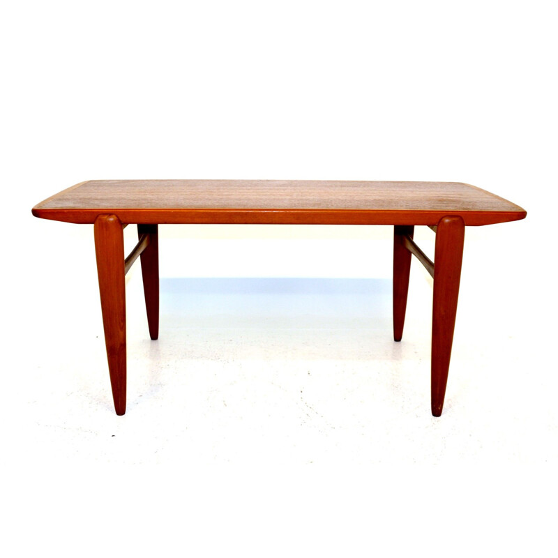 Vintage teak and beech dining table, Sweden 1960