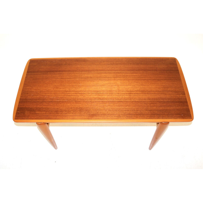 Vintage teak and beech dining table, Sweden 1960