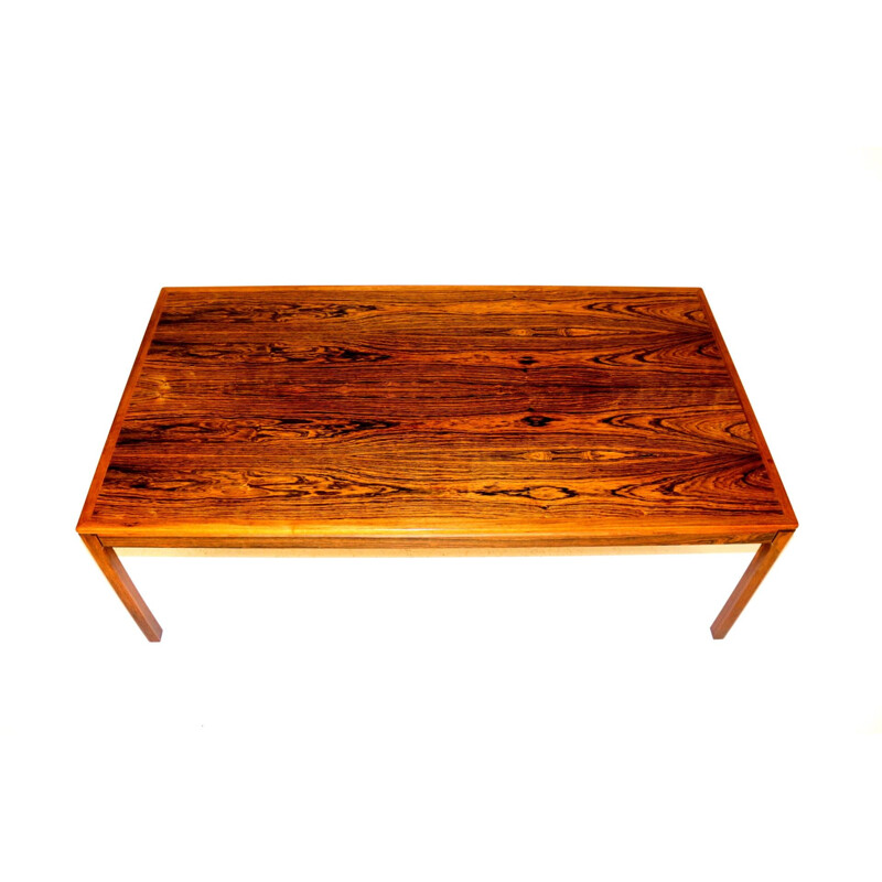 Mesa de café Vintage rosewood, Suécia 1960