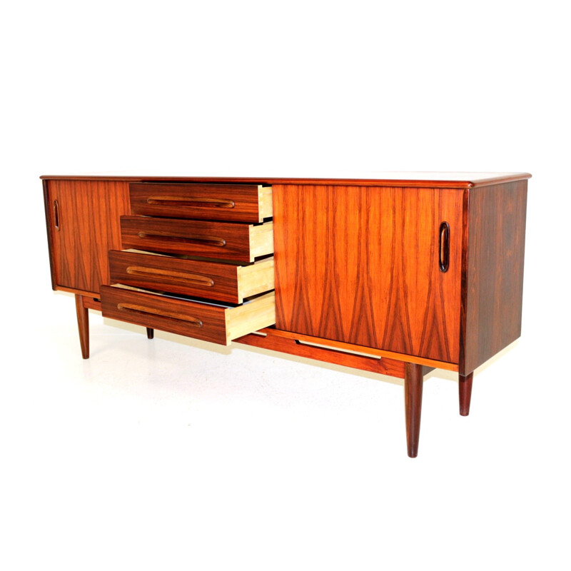 Vintage Cortina rosewood highboard, Nils Jonsson for Troeds, Sweden 1960