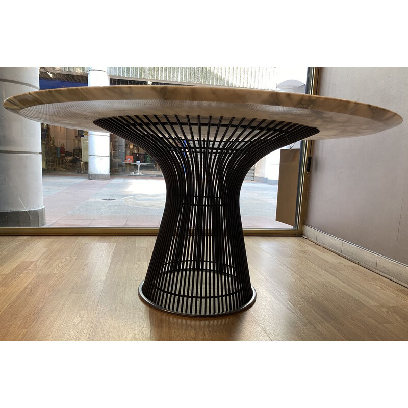 Table vintage marbre 135cm Warren Platner, Knoll International 2020