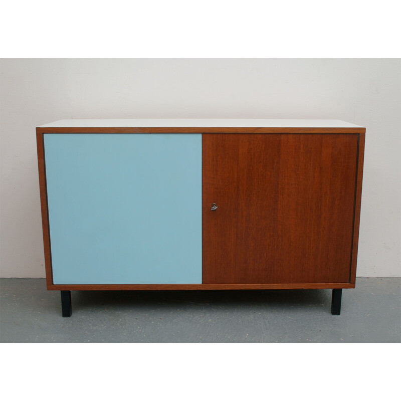 Little vintage highboard in teak and formica 1960s