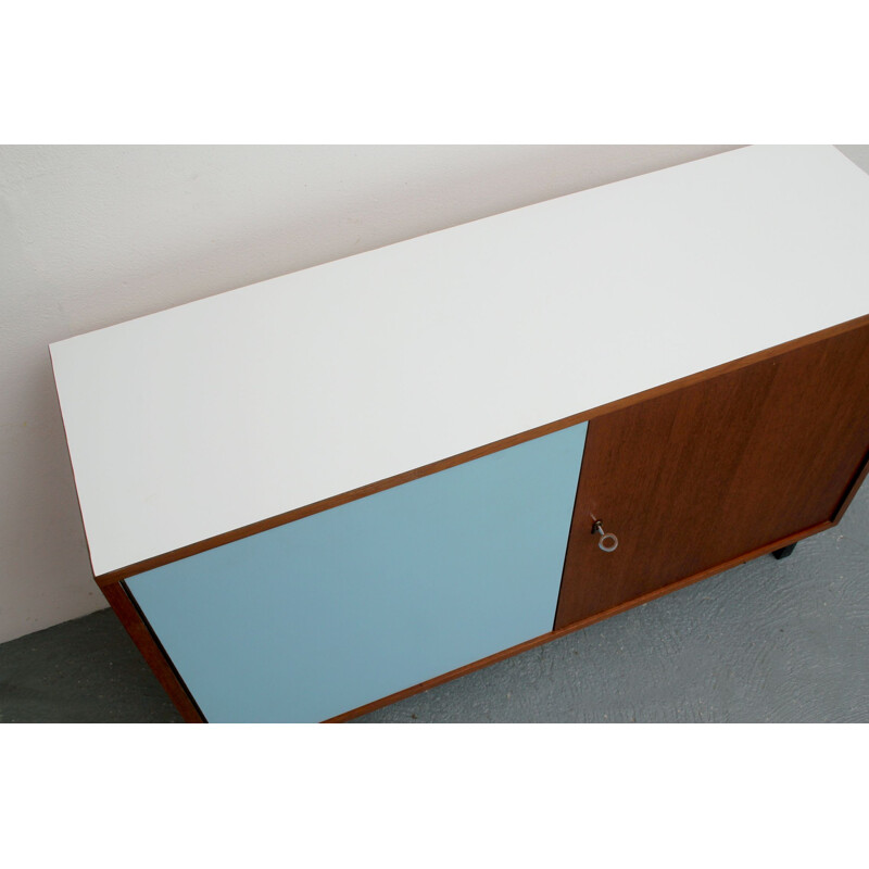 Little vintage highboard in teak and formica 1960s