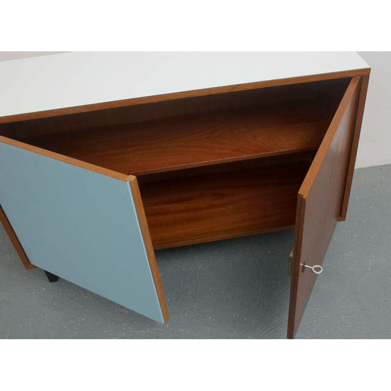 Little vintage highboard in teak and formica 1960s