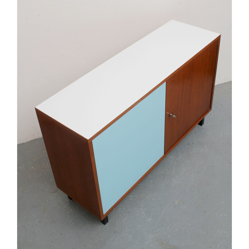 Little vintage highboard in teak and formica 1960s