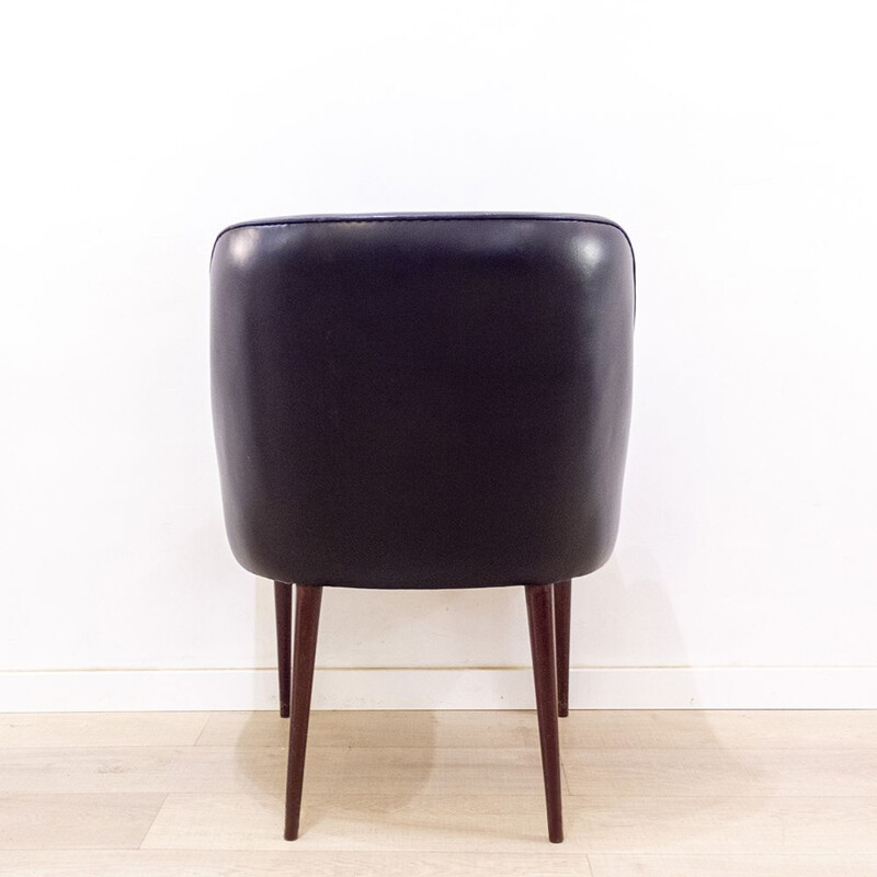 Mid Century Leatherette Armchair