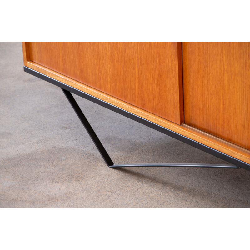 Long vintage minimalist sideboard Scandinavian 1960's