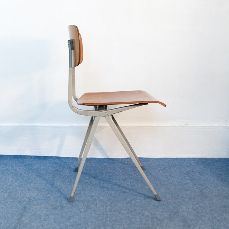 Ahrend de Cirkel "Result" chair in metal and wood, Friso KRAMER - 1960s