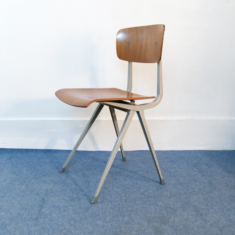Ahrend de Cirkel "Result" chair in metal and wood, Friso KRAMER - 1960s