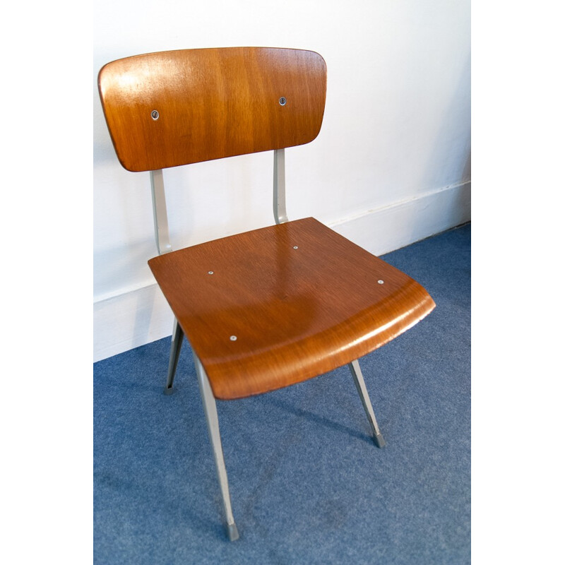 Ahrend de Cirkel "Result" chair in metal and wood, Friso KRAMER - 1960s