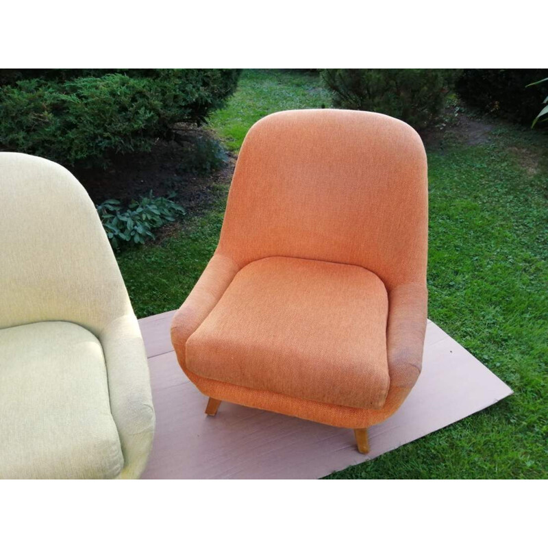 Set of armchairs and sofa Walter Knoll 1960