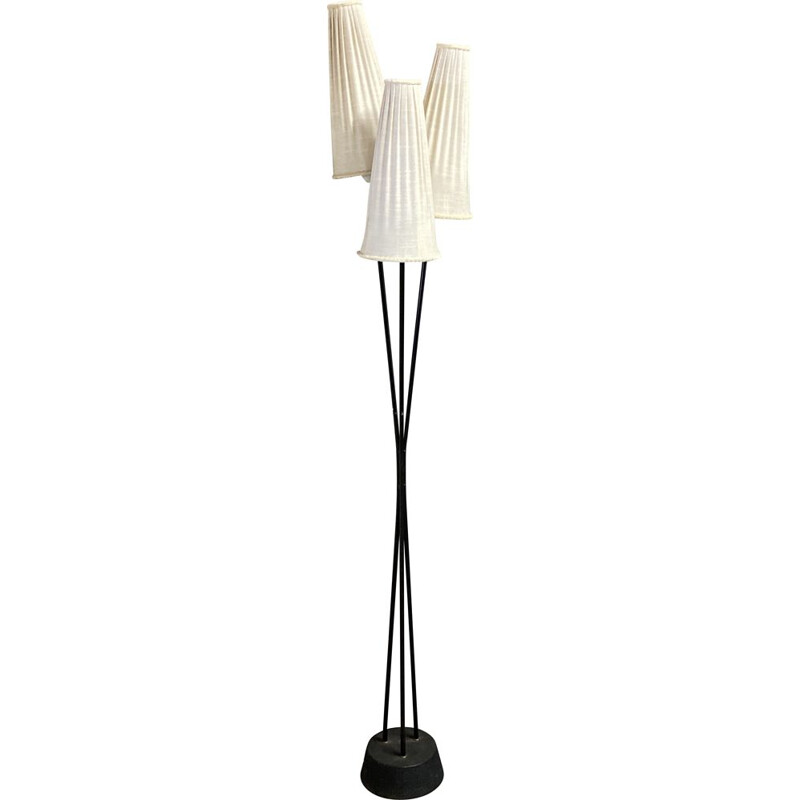 Vintage metal floor lamp 1950