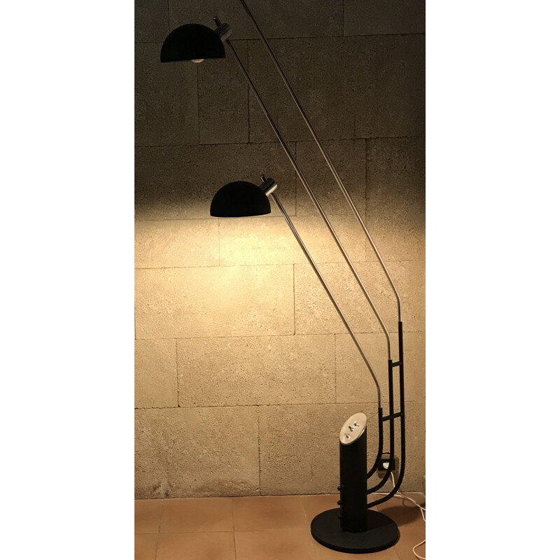 Vintage 3 tak vloerlamp van Franco Marchetti, Italië 1970