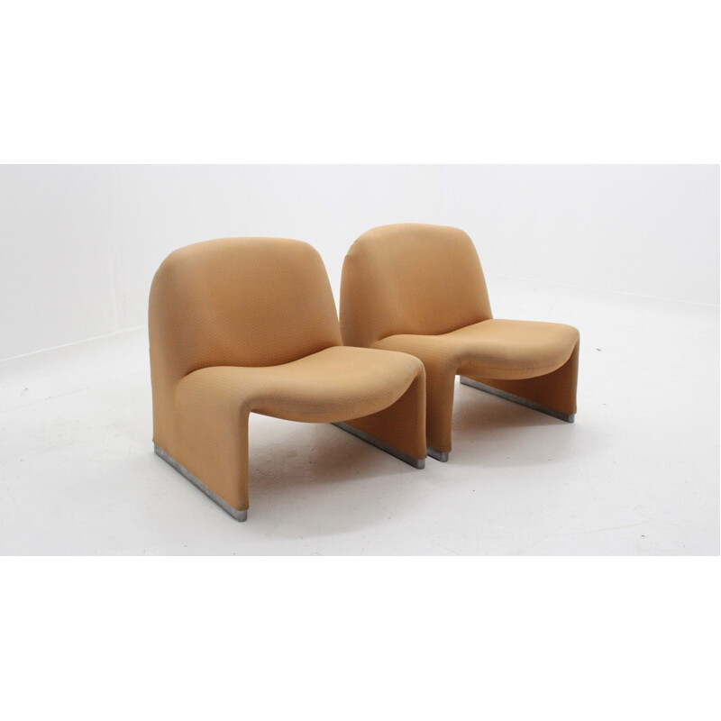 Pair of vintage ALKY armchairs G. Piretti CASTELLI 1960