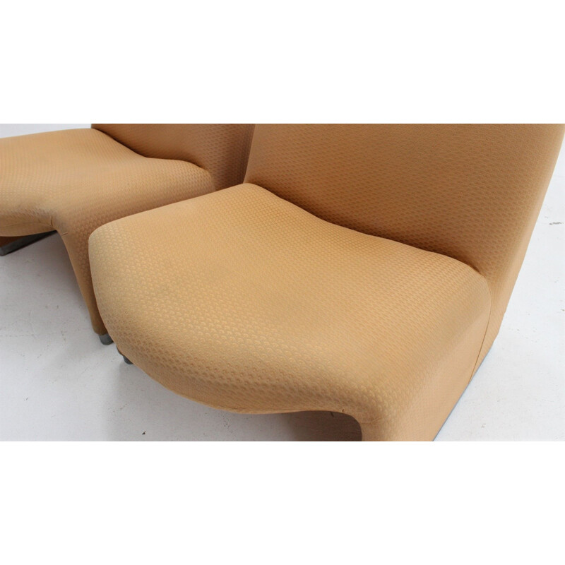 Pair of vintage ALKY armchairs G. Piretti CASTELLI 1960