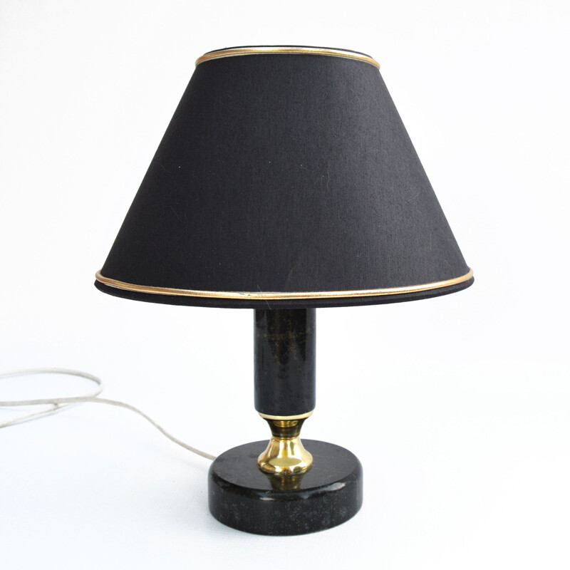 Vintage Marble table lamp, Veb-ferguna-Leuchten Annaberg, Germany, 1960s