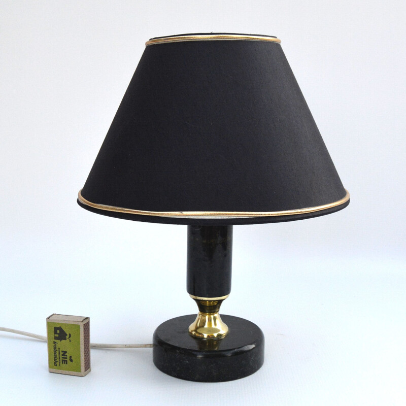 Vintage Marble table lamp, Veb-ferguna-Leuchten Annaberg, Germany, 1960s