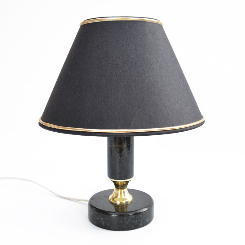 Vintage Marble table lamp, Veb-ferguna-Leuchten Annaberg, Germany, 1960s