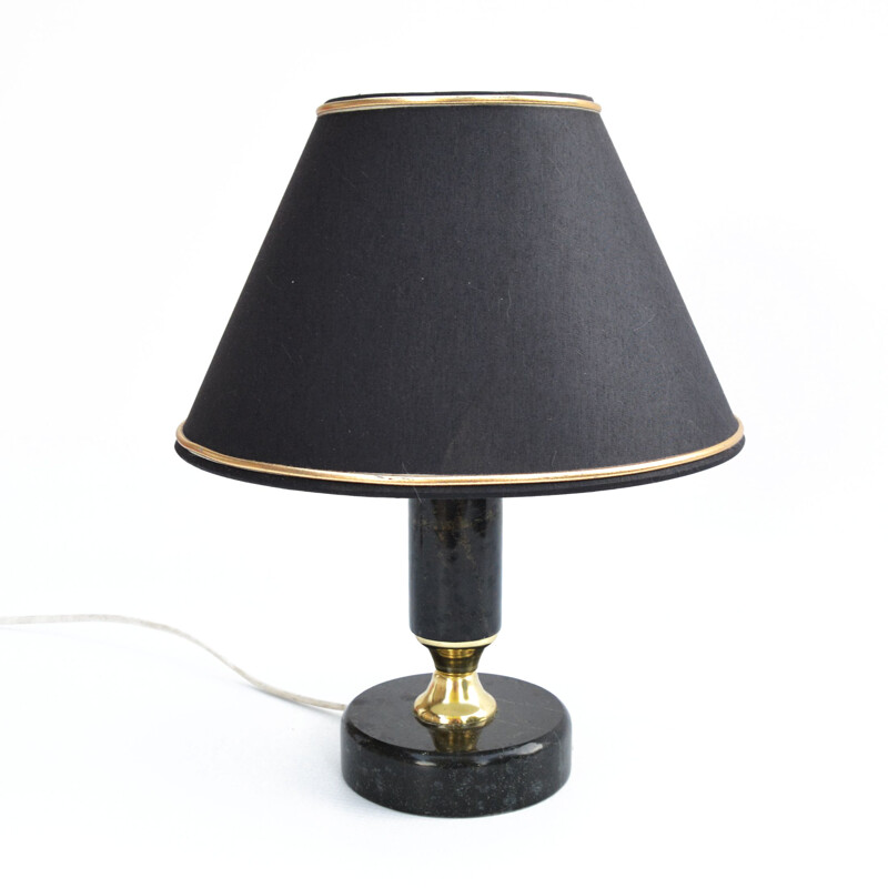 Vintage Marble table lamp, Veb-ferguna-Leuchten Annaberg, Germany, 1960s