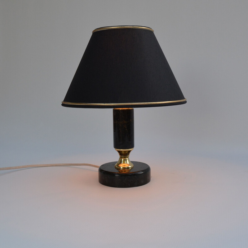 Vintage Marble table lamp, Veb-ferguna-Leuchten Annaberg, Germany, 1960s