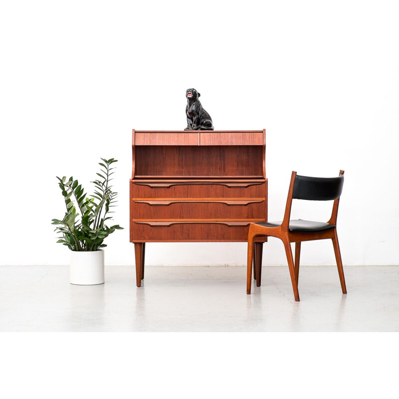 Mid-century teak secretaire by Klaus Okholm for Trekanten danish