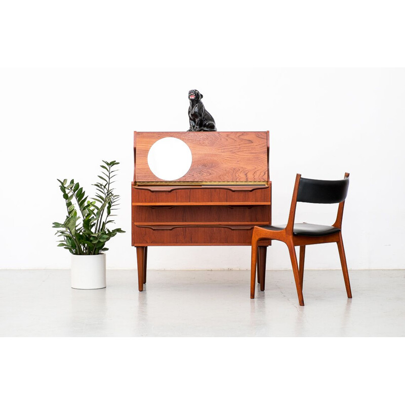 Mid-century teak secretaire by Klaus Okholm for Trekanten danish