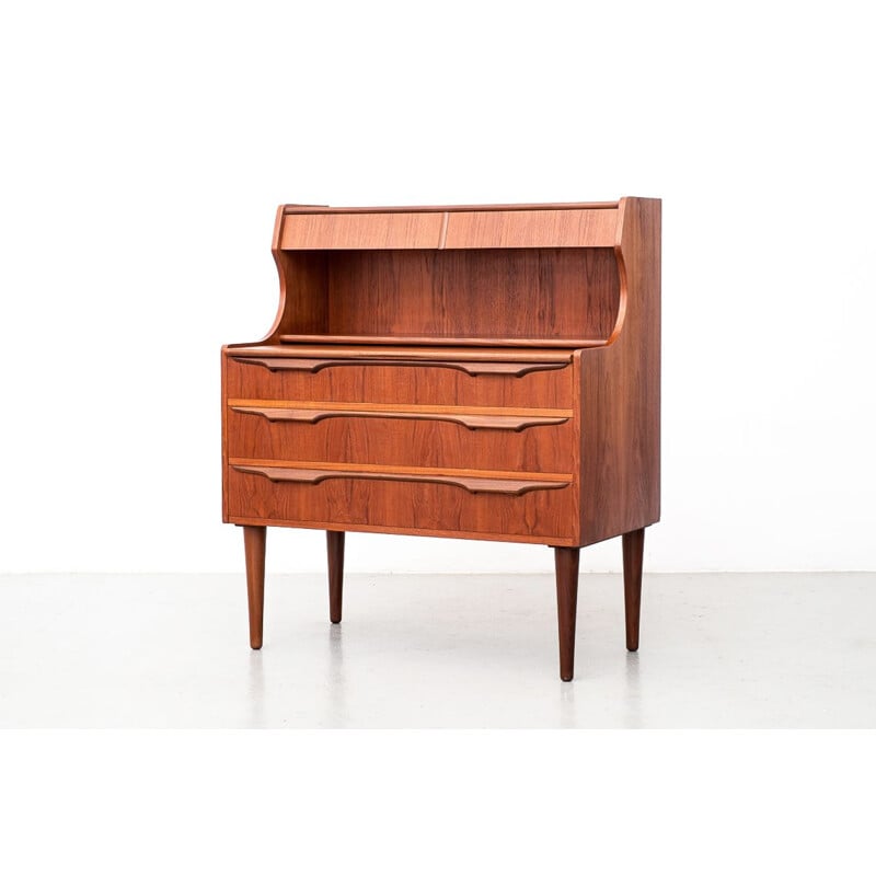 Mid-century teak secretaire by Klaus Okholm for Trekanten danish