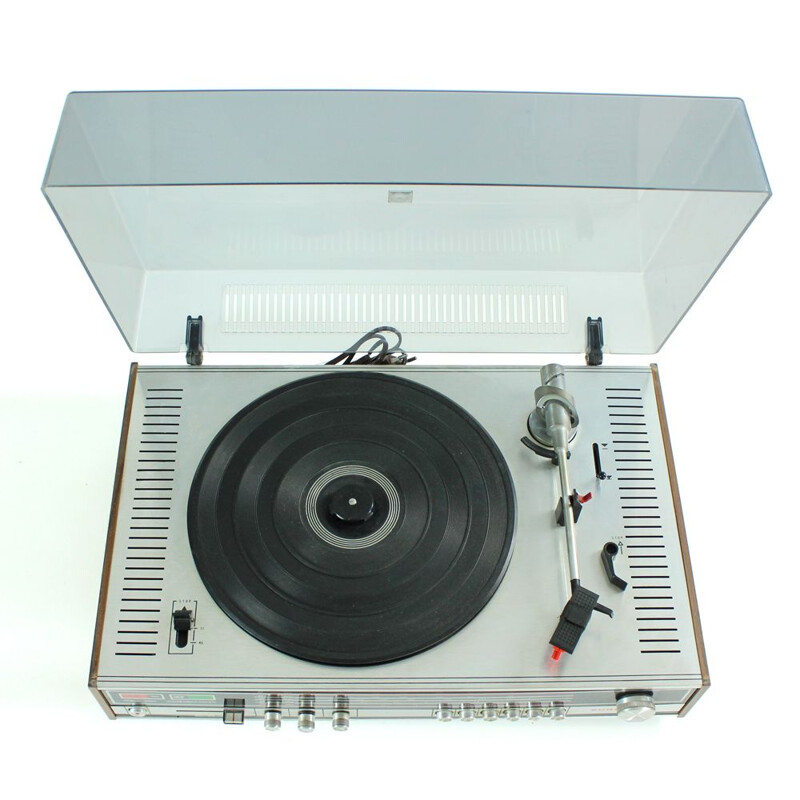 Vintage Gramophone Radio Europhone Rdg 3000, Italy 1970