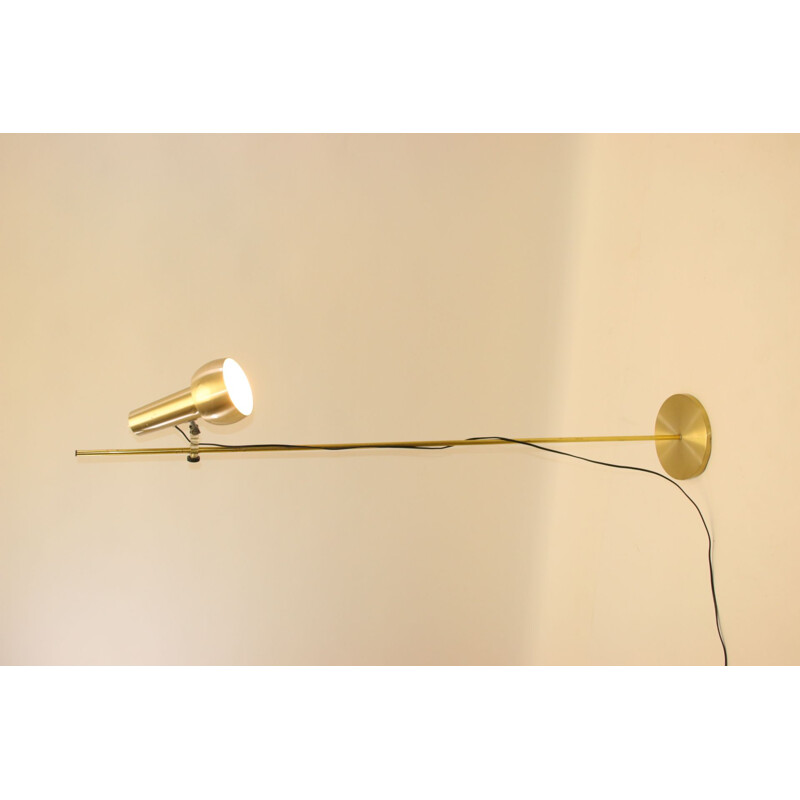 Vintage Golden Danish standing floor lamp