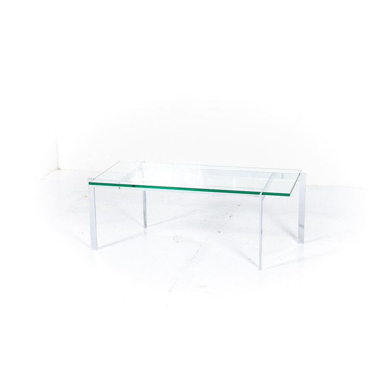 Vintage Glass Coffee Table, 1960s