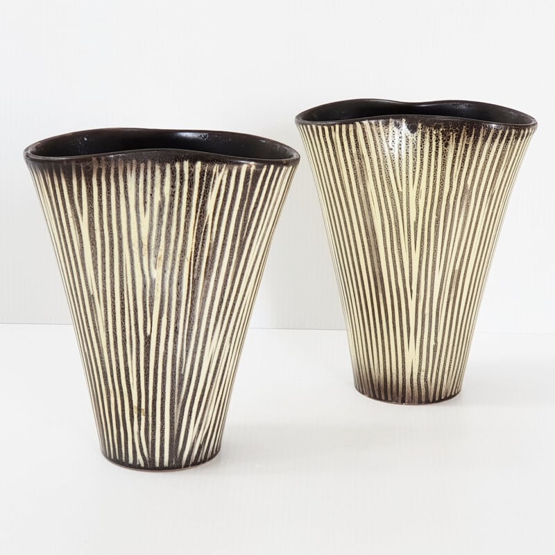 Paar Vintage-Vasen 1950