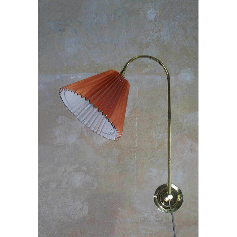 Vintage Brass Swivel Multi-Adjustable Brass Wall Light Danish 1950s