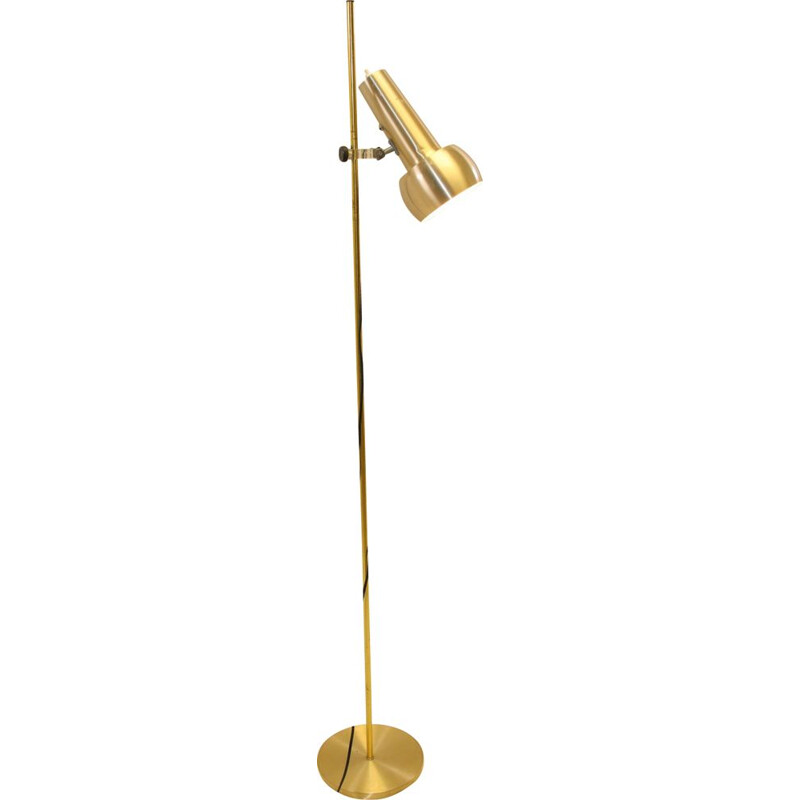 Vintage Golden Danish standing floor lamp