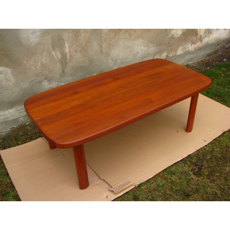 Vintage coffee table teak wood Scandinavian 1970s