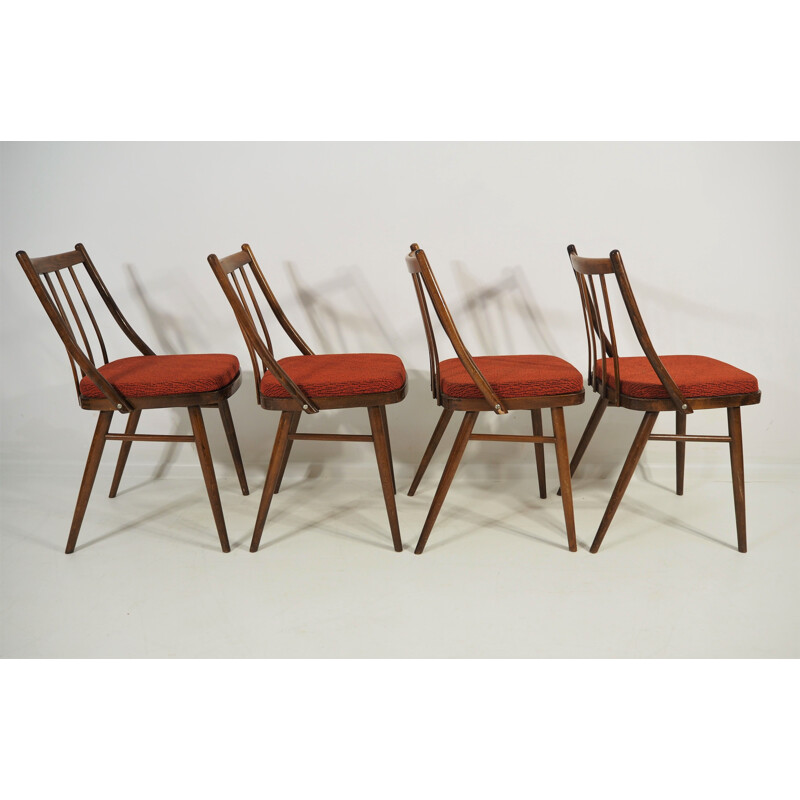 Set of 4 Vintage Dining Chairs, 1960