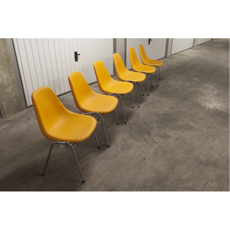 Set of 6 vintage chairs by Pollak, 1975