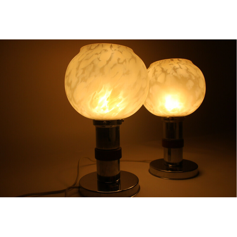 Pair of table lamps vintage art deco 1920s